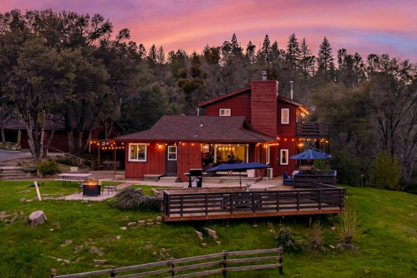 Sierra Vista Lookout Lodge With Creek, Waterfall And Waterholes, Minutes From Bass Lake And Yosemite South Gate North Fork Екстериор снимка